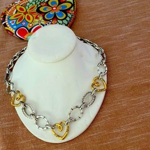 Brighton “ Gold Hearts” Necklace
